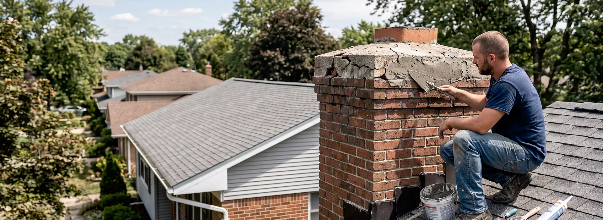 Chimney Crown Repair Upper Darby, PA
