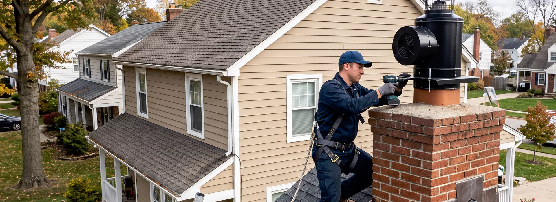Chimney Fan Installation in Upper Darby, PA
