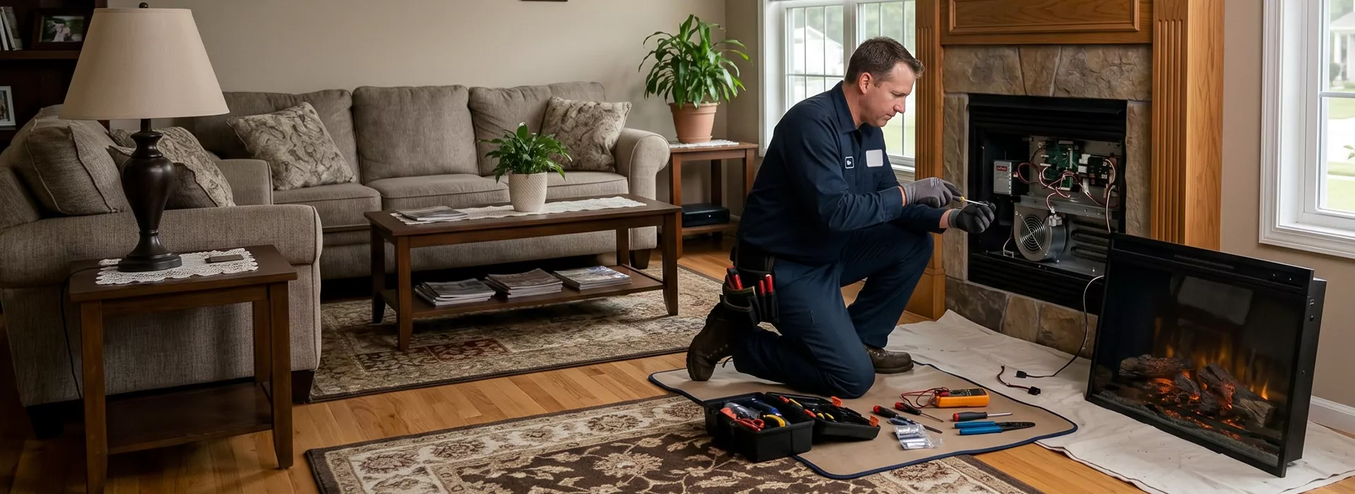 Electric Fireplace Repair in Upper Darby, PA