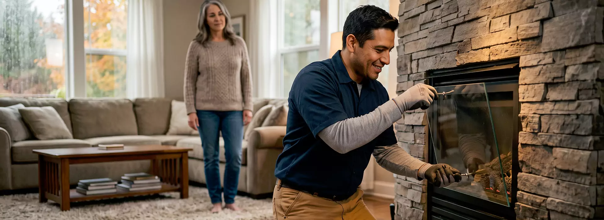 Fireplace Glass Replacement in Upper Darby, PA