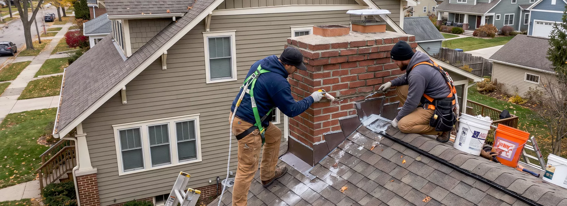 Leaking Chimney Repair in Upper Darby, PA