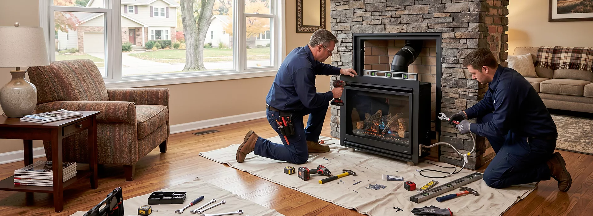 New Fireplace Installation in Upper Darby