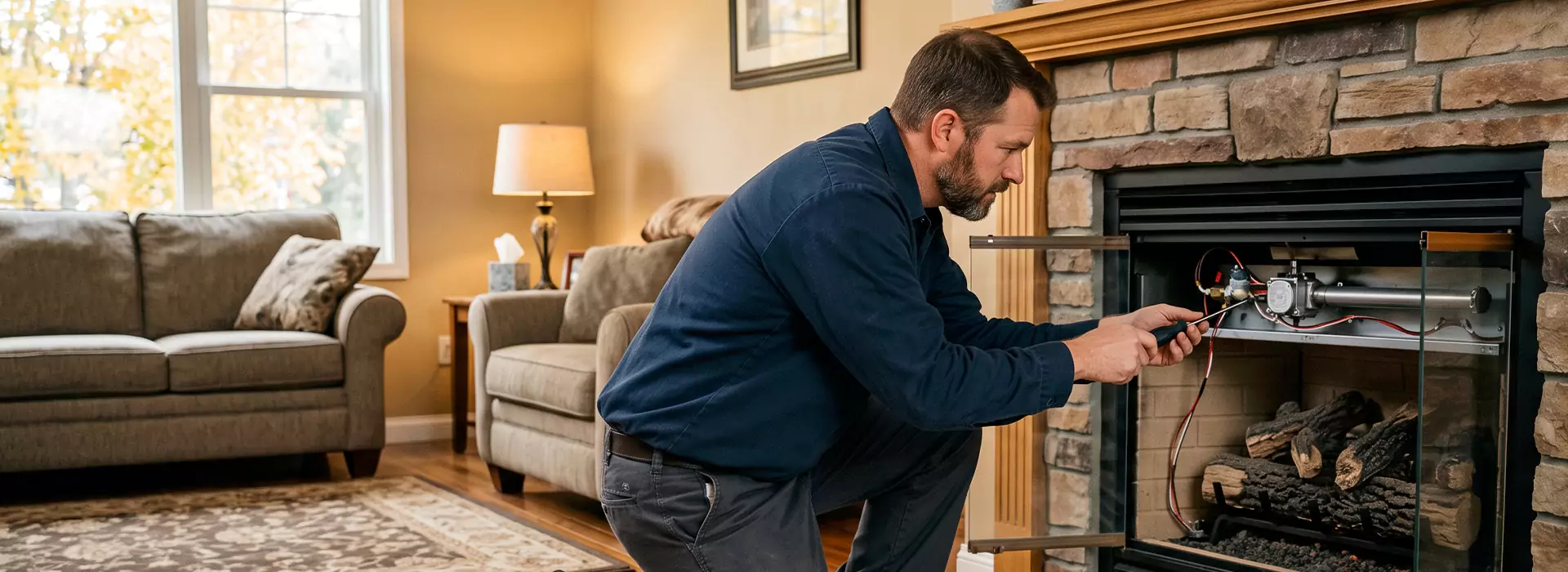 Propane Fireplace Repair in Upper Darby, PA