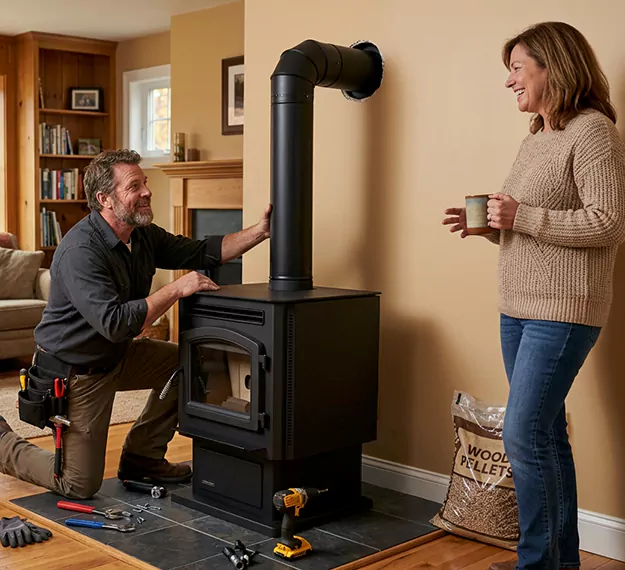 Certified Pellet Fireplace Installation Company: Your Local Pellet Stove Fitting Team in Upper Darby, PA