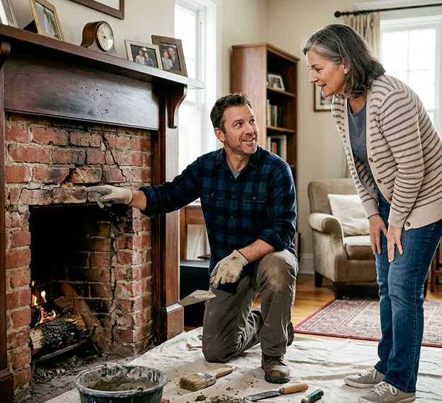 Why Upper Darby Homeowners Choose Our Brick Fireplace Repair Team?