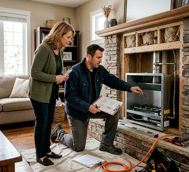 Why Upper Darby, PA Homeowners Choose Our Propane Fireplace Installation Team?