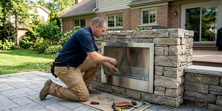 Outdoor Ethanol Fireplace Installation Upper Darby