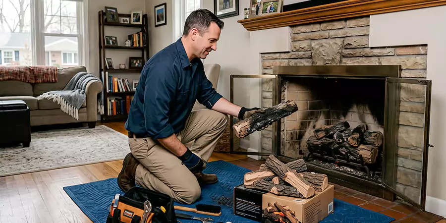 Replacing Gas Fireplace Logs Upper Darby