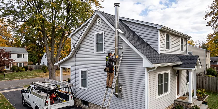 Wood Fireplace Chimney Liner Installation Upper Darby